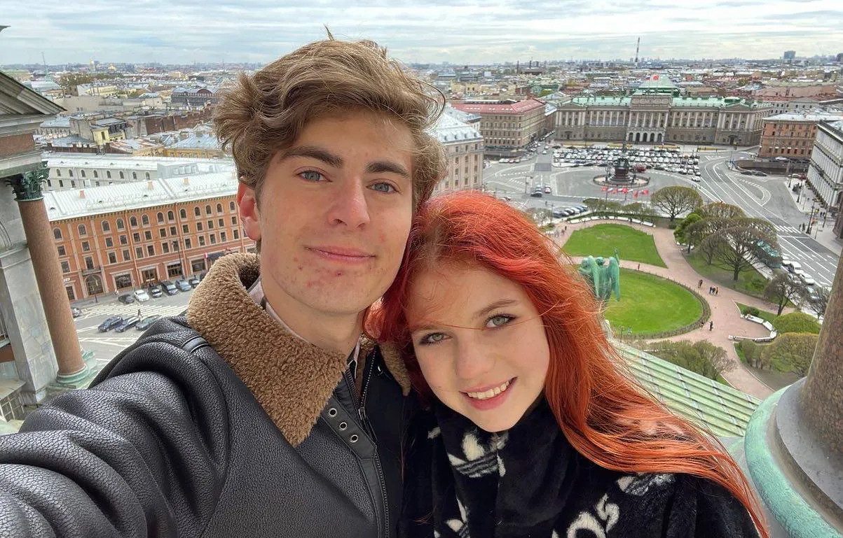 Марк Кондратюк и Александра Трусова. Фото: телеграм-канал Alexandra Trusova