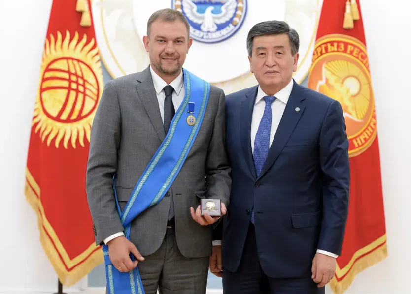Александр Крестинин с орденом «Данакер»