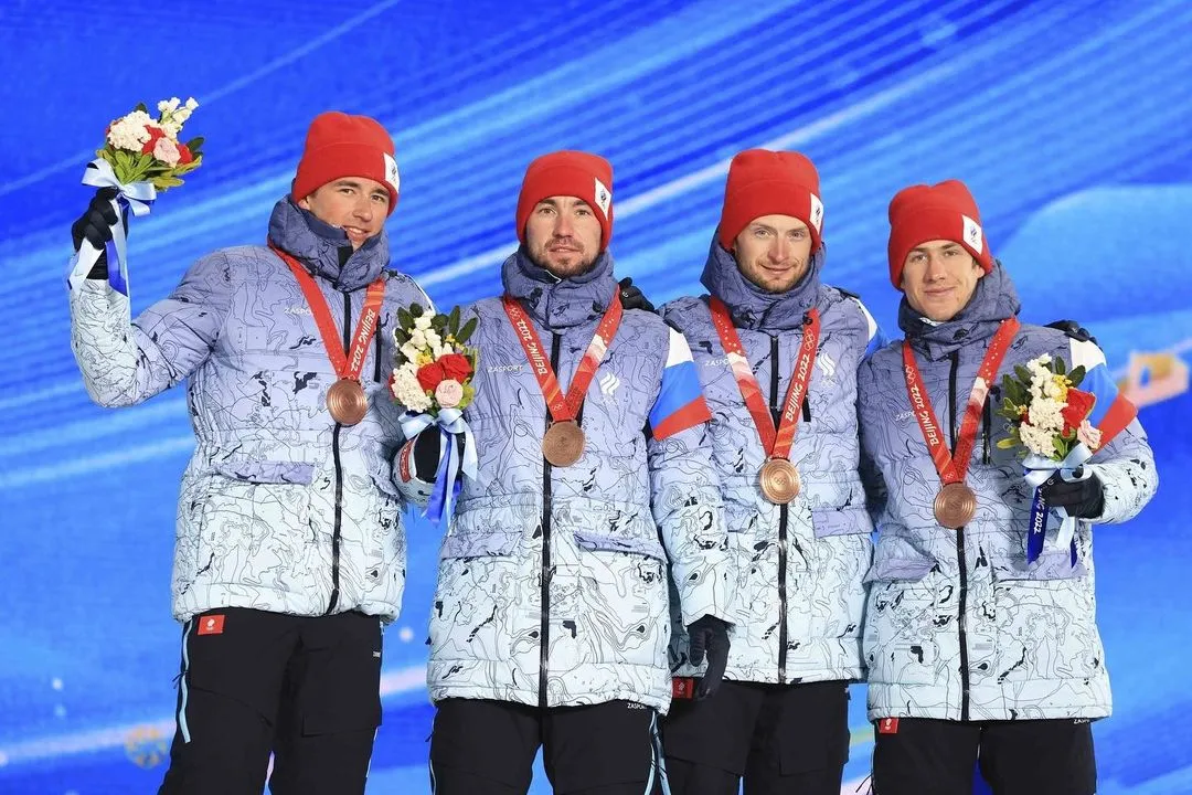 Карим Халили, Александр Логинов, Максим Цветков, Эдуард Латыпов на Олимпиаде