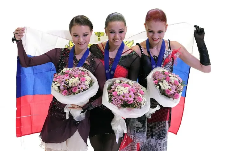 Анна Щербакова, Камила Валиева, Александра Трусова
