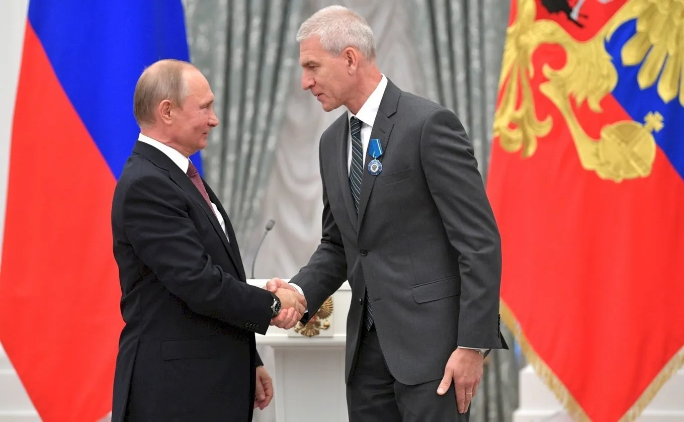 Владимир Путин и Олег Матыцин