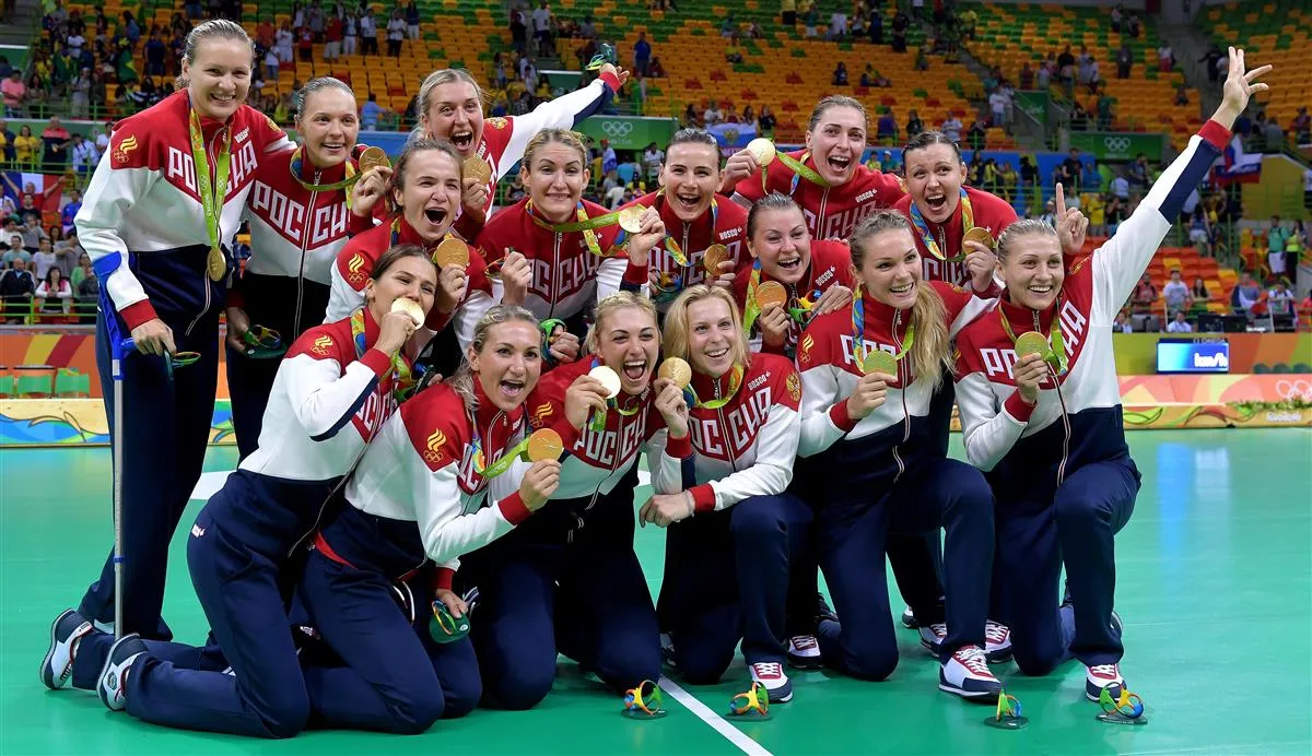Российские гандболистки - чемпионки Рио-2016