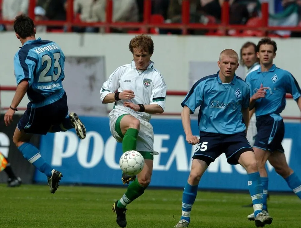 Федьков в финале Кубка России 2004 против «Крыльев»