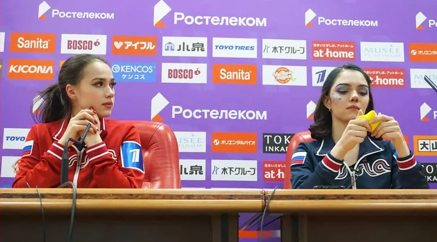 Алина Загитова и Евгения Медведева