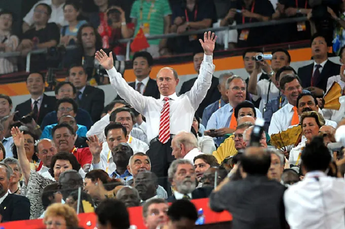 Владимир Путин на Олимпиаде-2008 в Пекине
