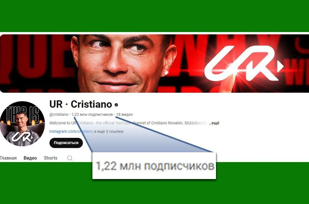 Источник: YouTube-канал Криштиану Роналду
