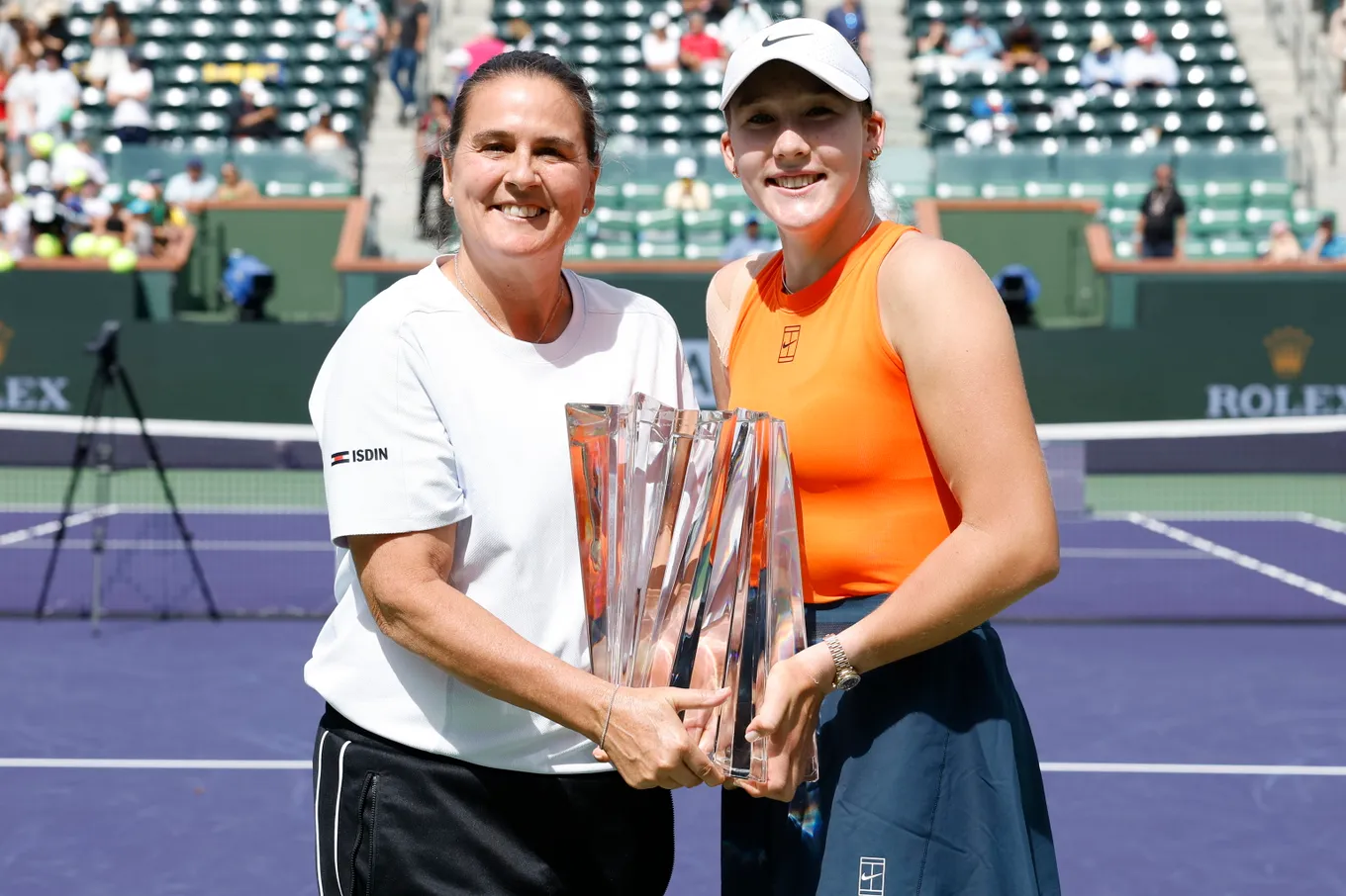 Мирра Андреева и Кончита Мартинес / Фото: WTA