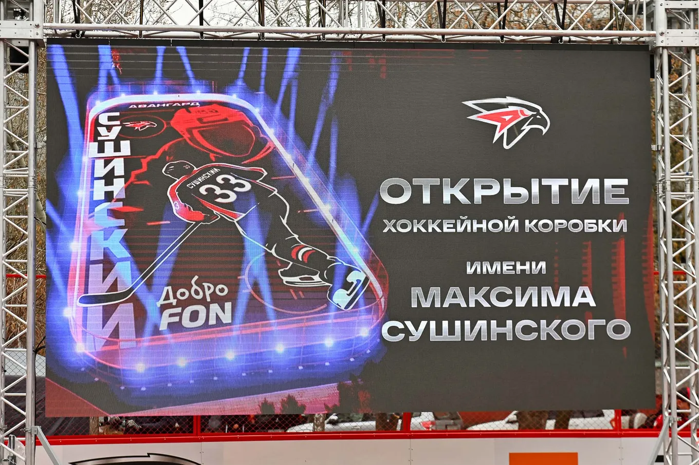 В Омске открылась хоккейная площадка имени Максима Сушинского