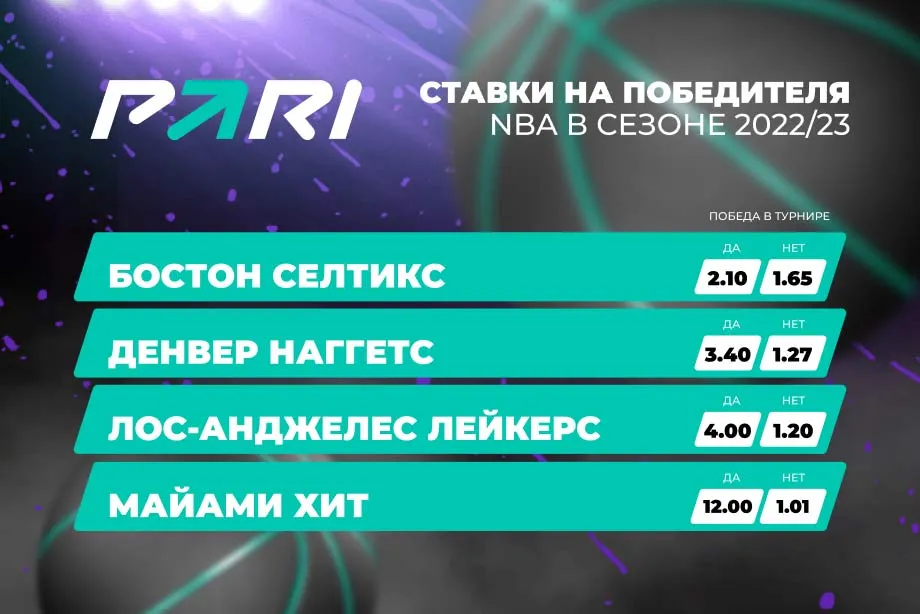 PARI: «Бостон» — главный претендент на титул чемпиона НБА в сезоне-2022/23