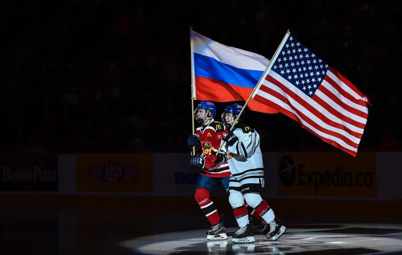 Хоккейный матч России и США