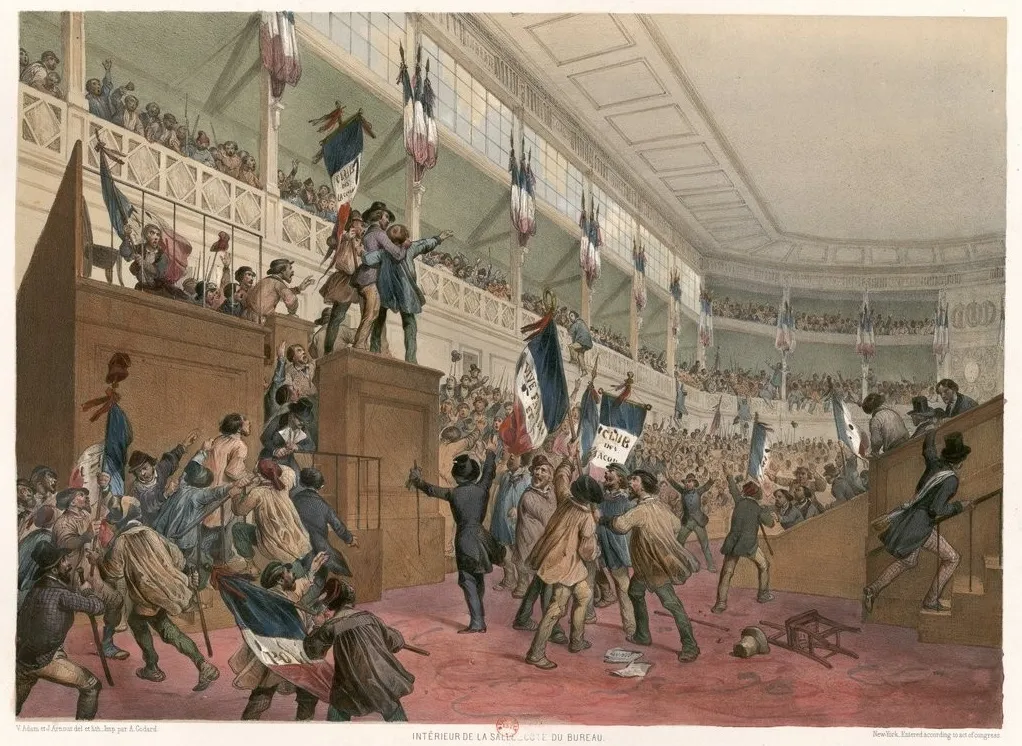 Картина Виктора Адама о революции 1848 года