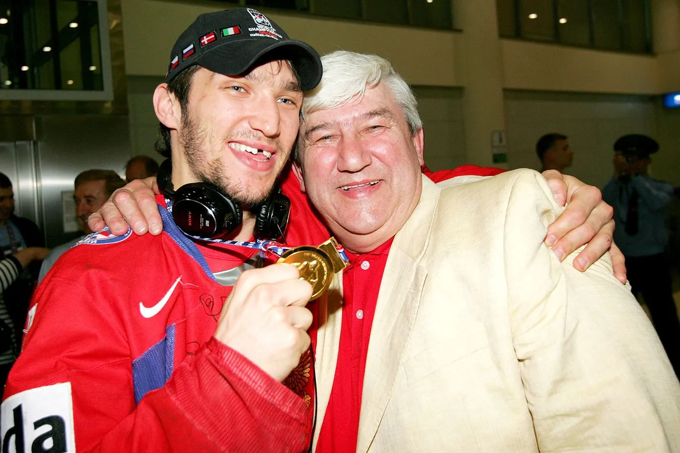 Александр Овечкин с отцом Михаилом Викторовичем
