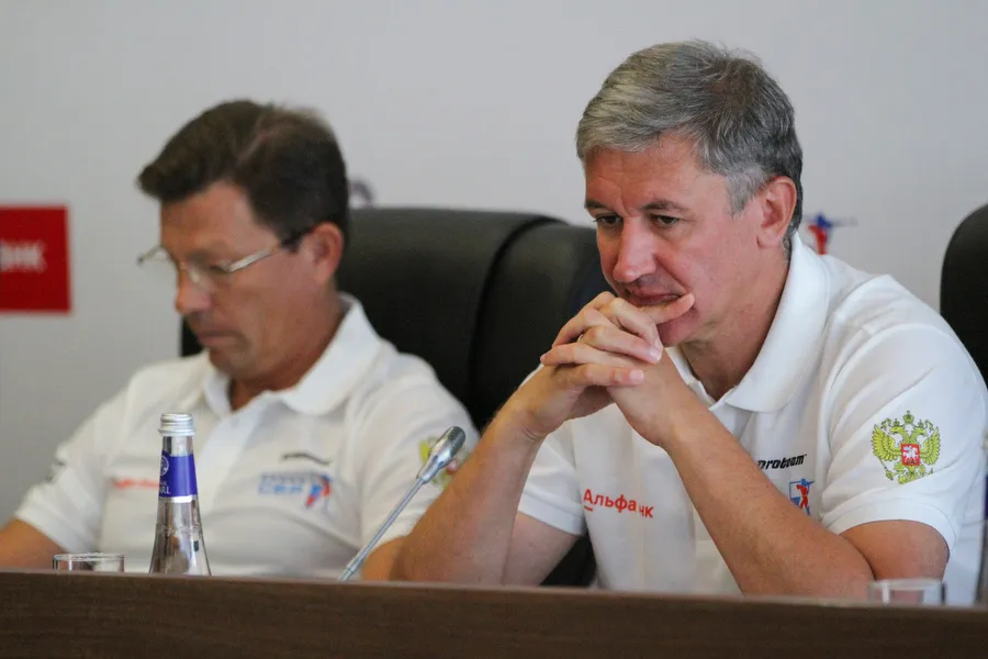 Президент СБР Виктор Майгуров и Павел Ростовцев. Фото: Наталья Горшкова/СБР