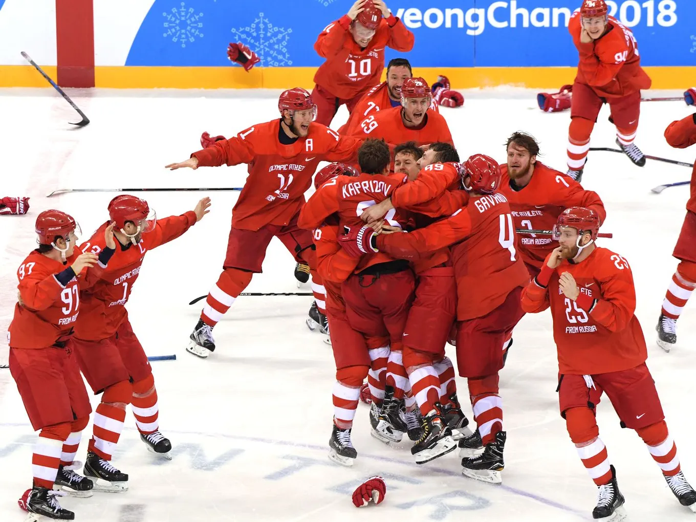 Победа сборной России на Олимпийских играх 2018 года