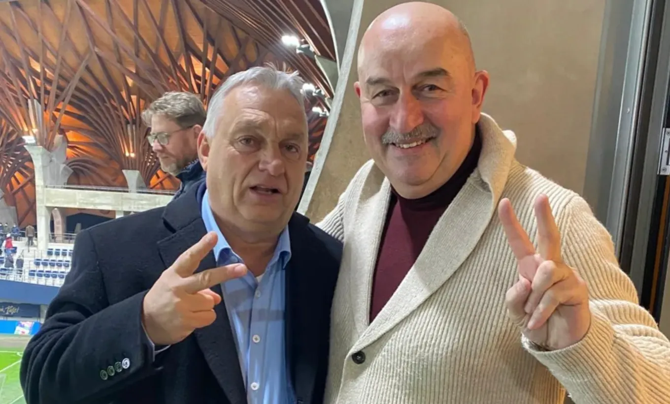Виктор Орбан и Станислав Черчесов
