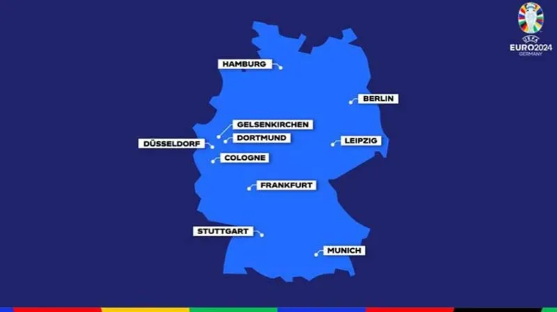 Карта Евро-2024 / Графика: УЕФА