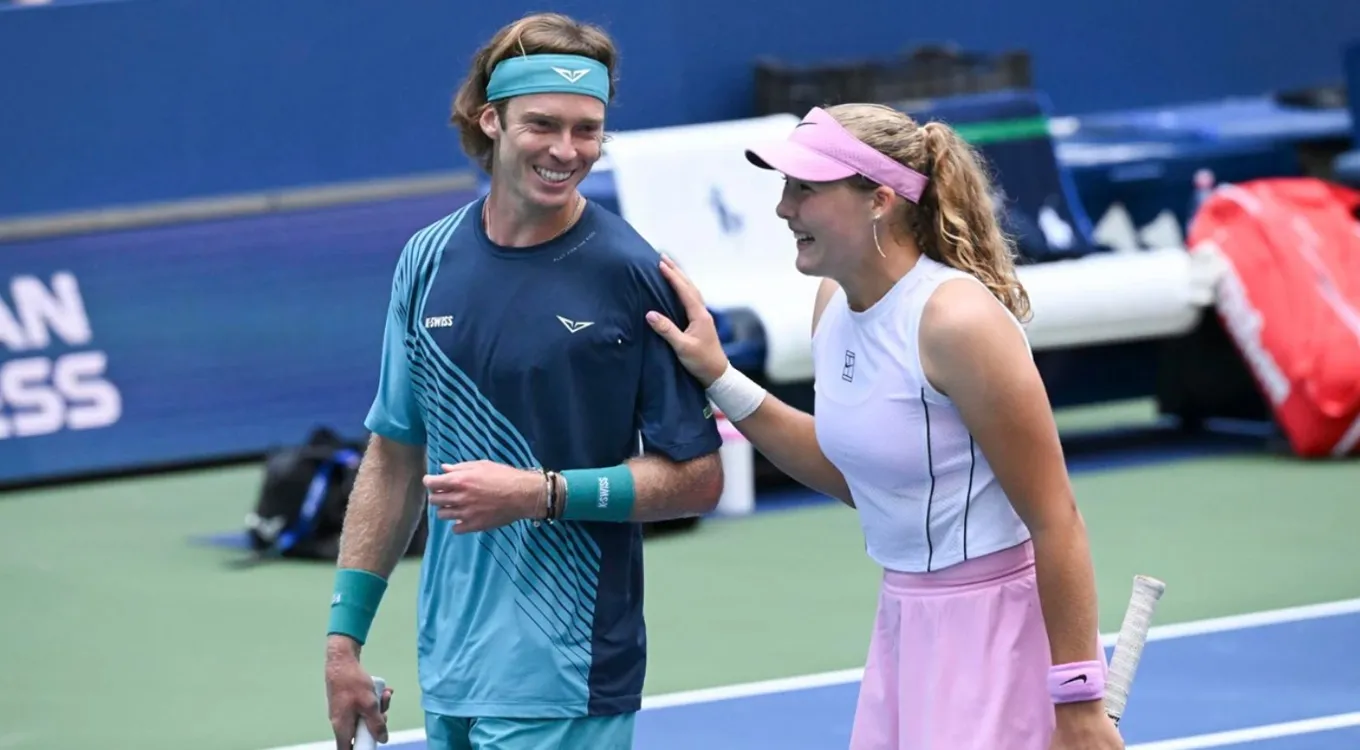 Андрей Рублёв и Мирра Андреева / Фото: US Open 2026