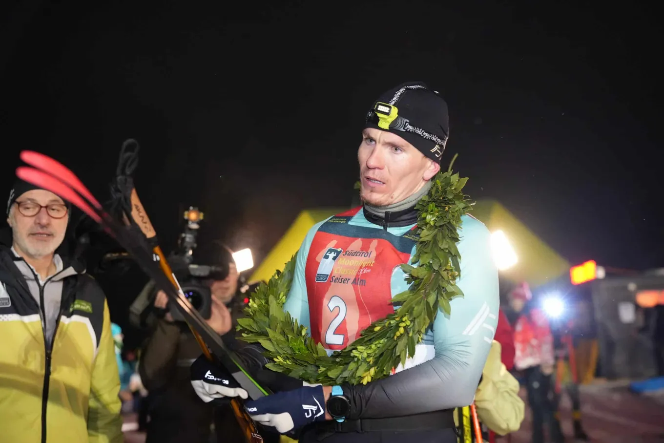 Александр Большунов на Sudtirol Moonlight Classic