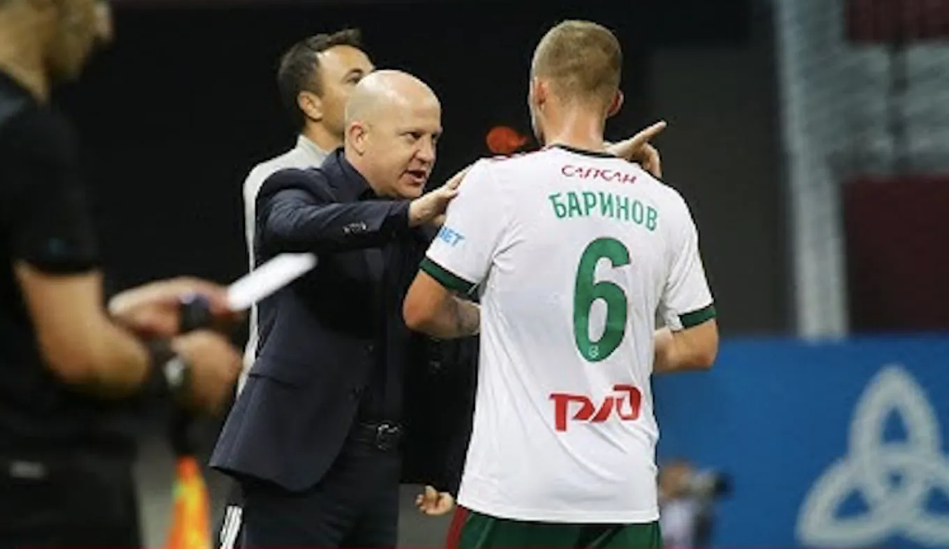 Марко Николич и Дмитрий Баринов. Фото: «Локомотив»