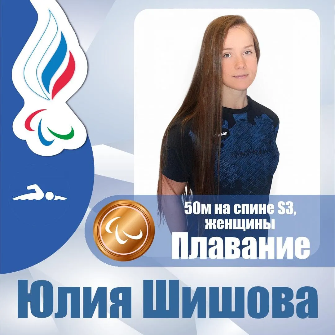 Российская пловчиха Шишова завоевала «бронзу» Паралимпийских игр в Токио