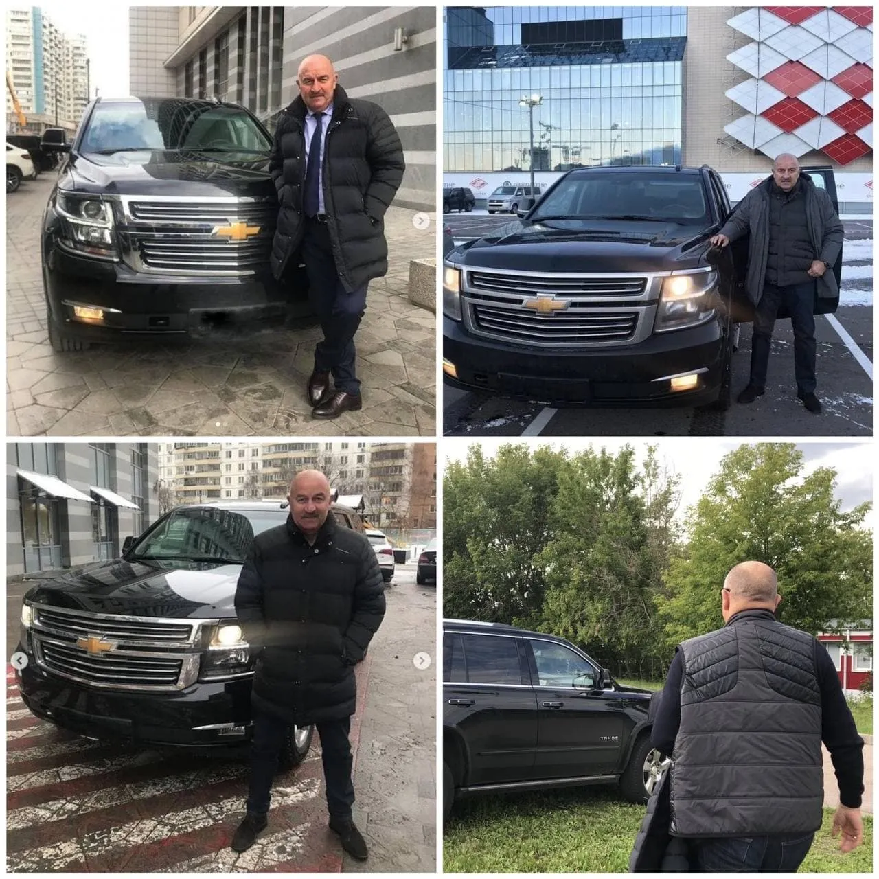 Черчесов на парковке