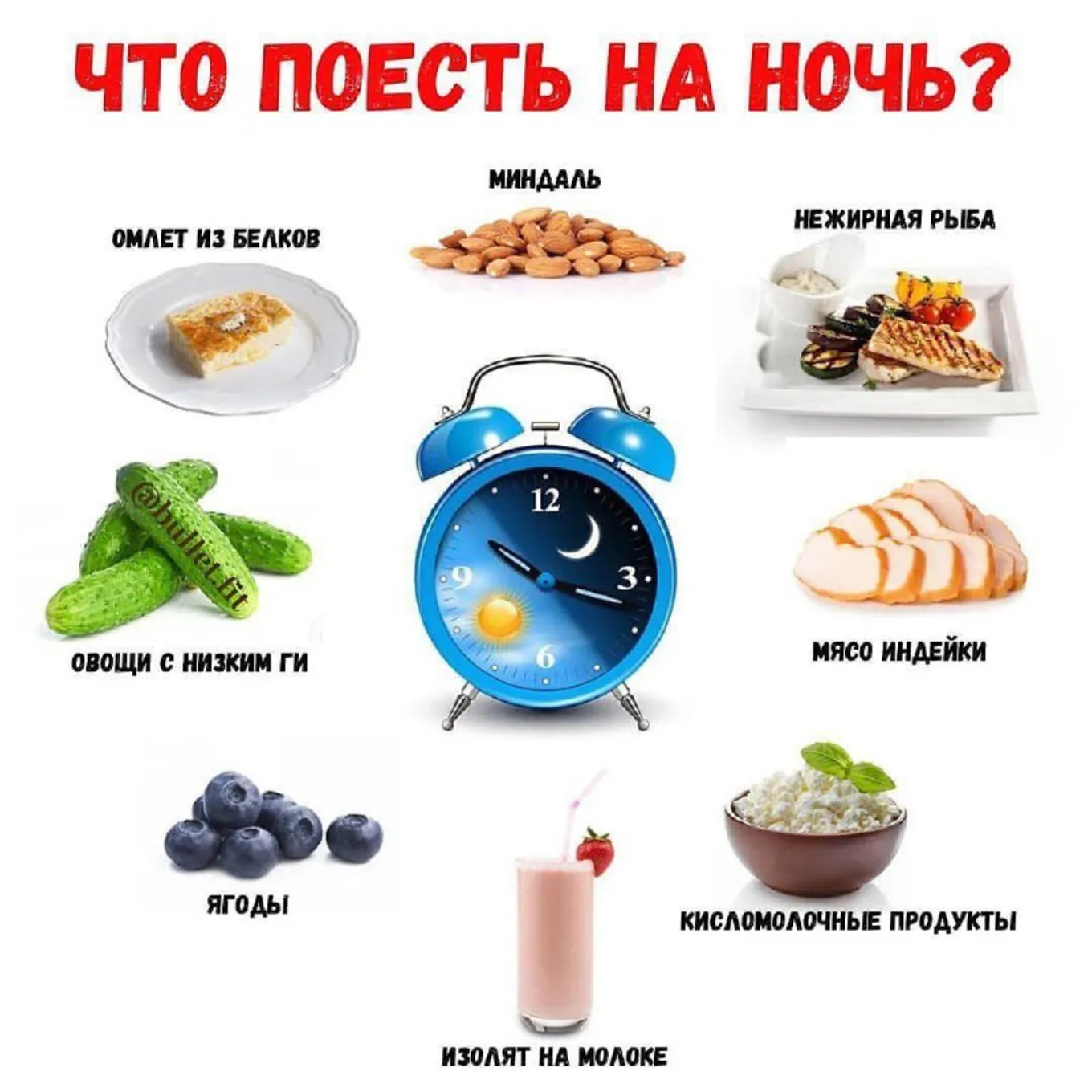 Что можно есть на ночь