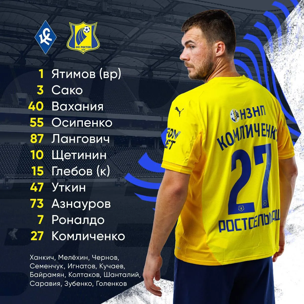 Стартовый состав «Ростова»