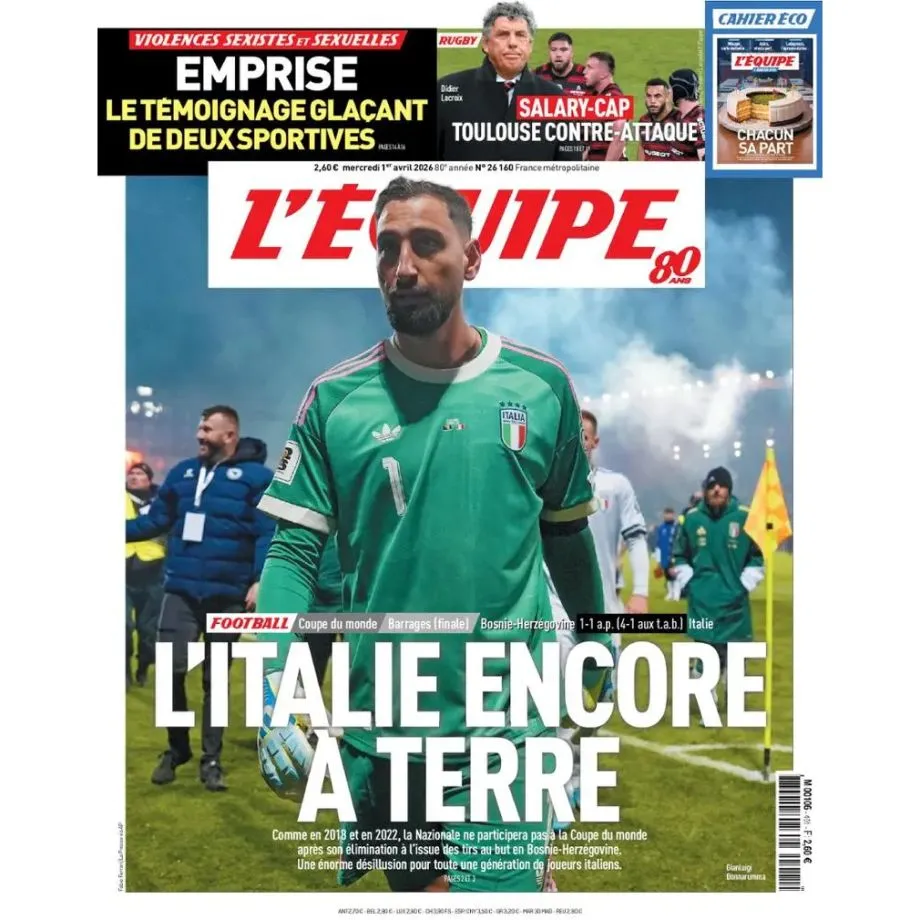 Обложка издания L'Equipe