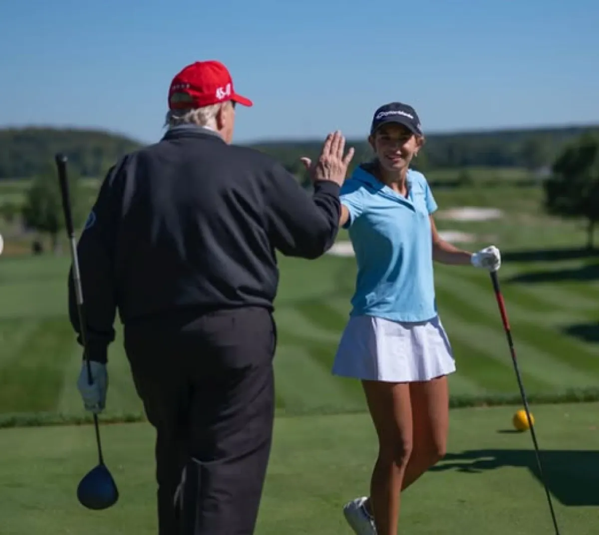 Дональд Трамп с внучкой