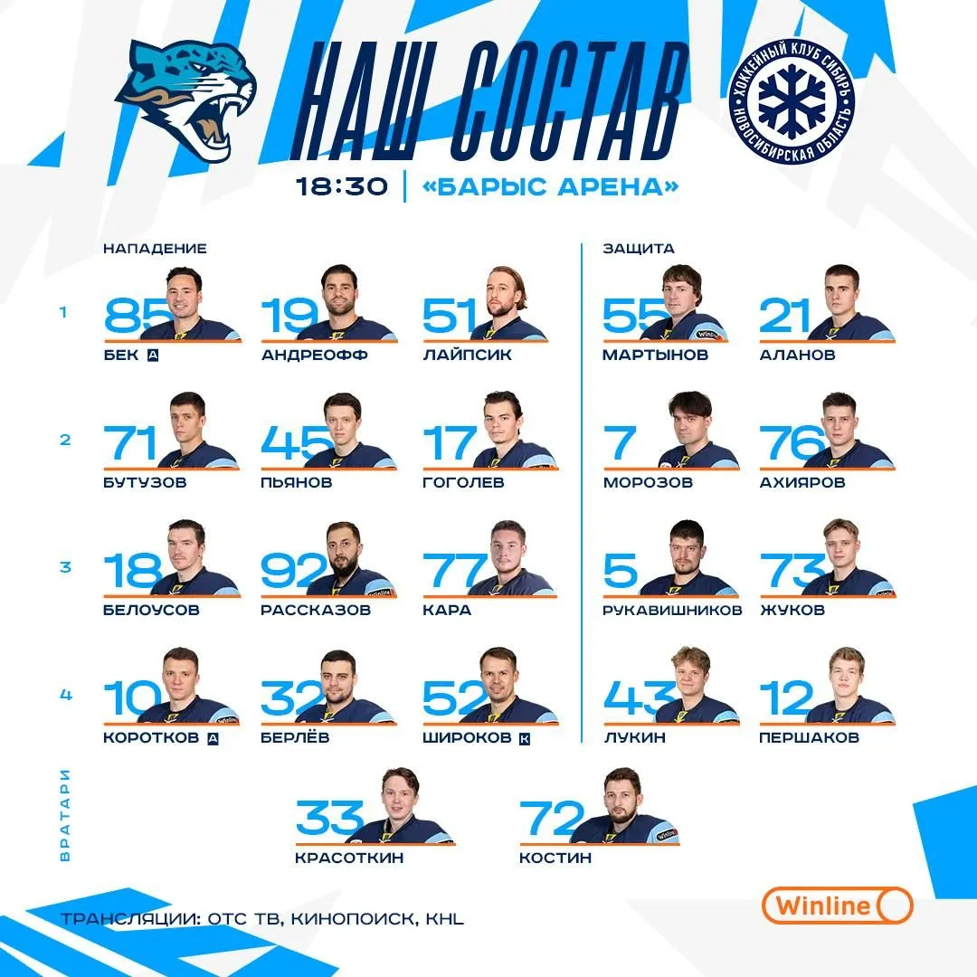 Состав «Сибири»
