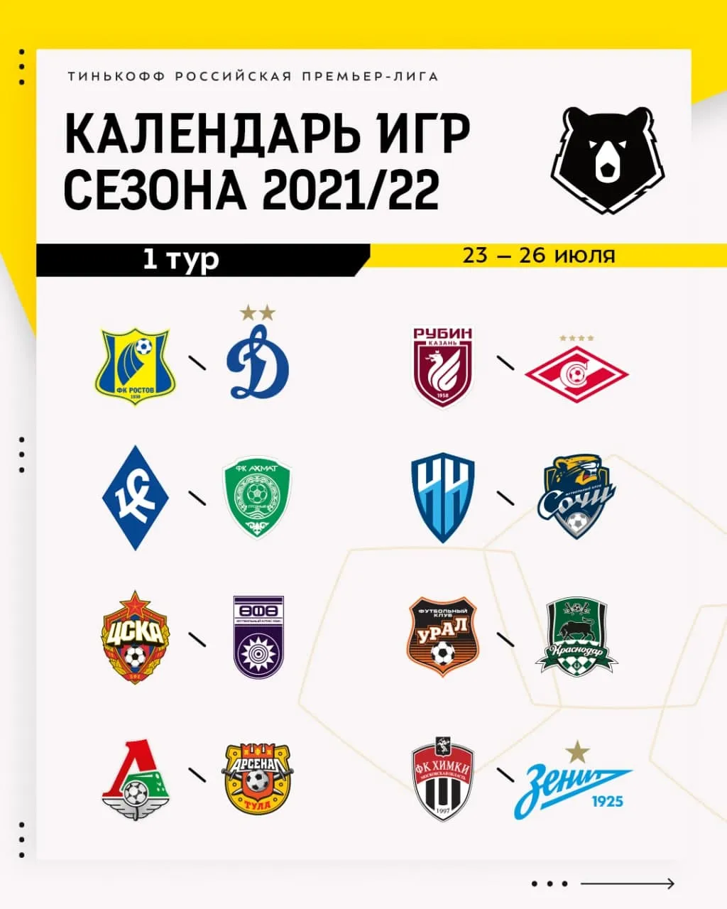 1 тур