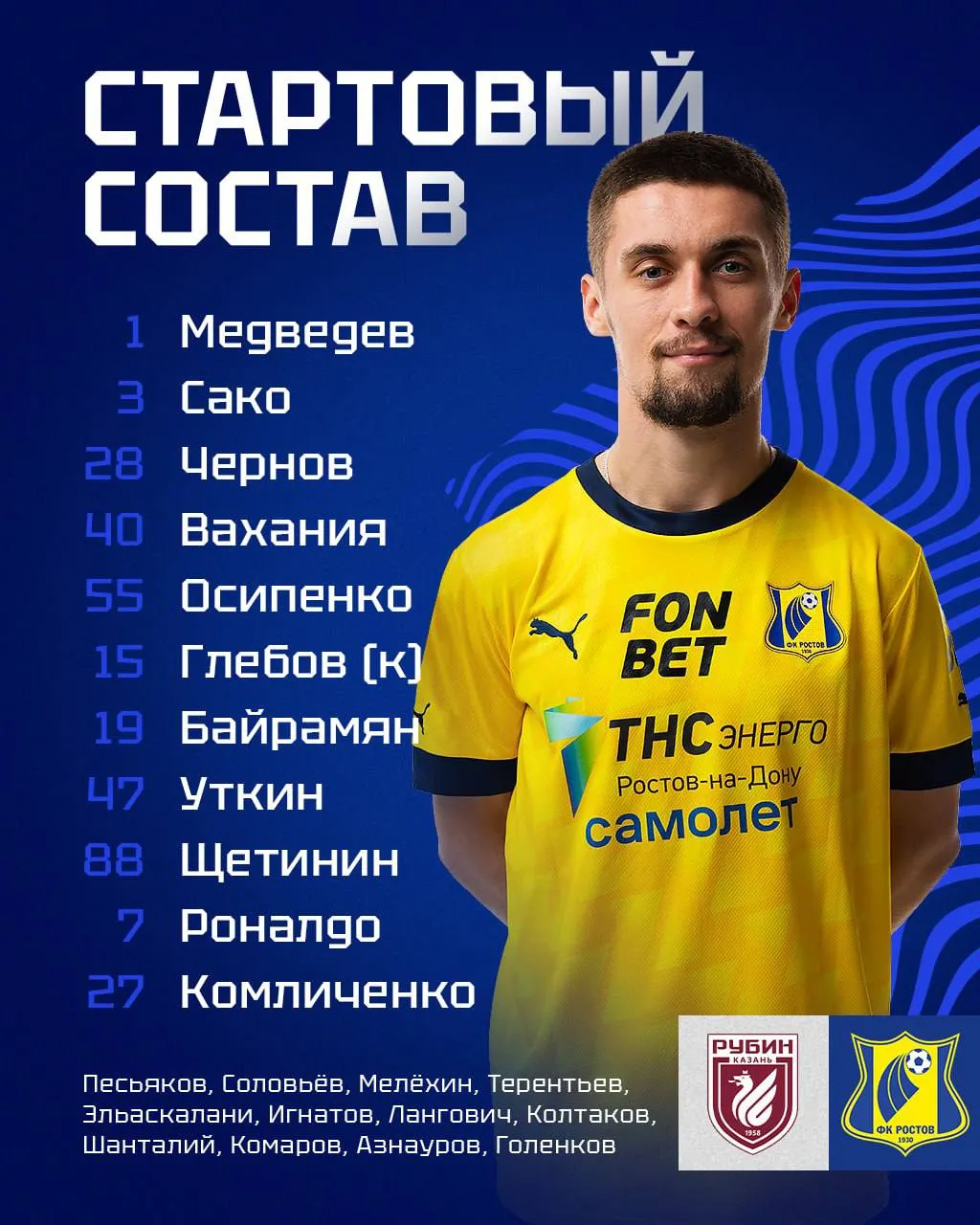Стартовый состав «Ростова»