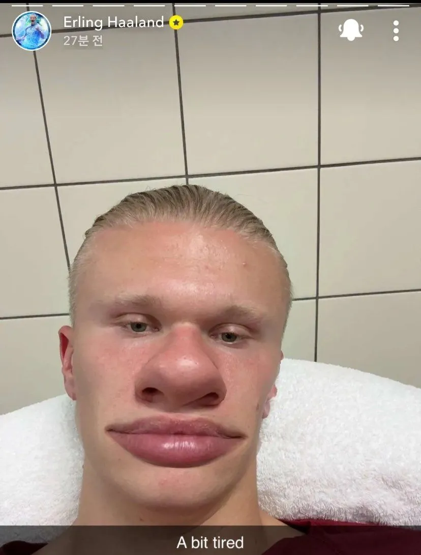 Скриншот из соцсетей Эрлинга Холанда
