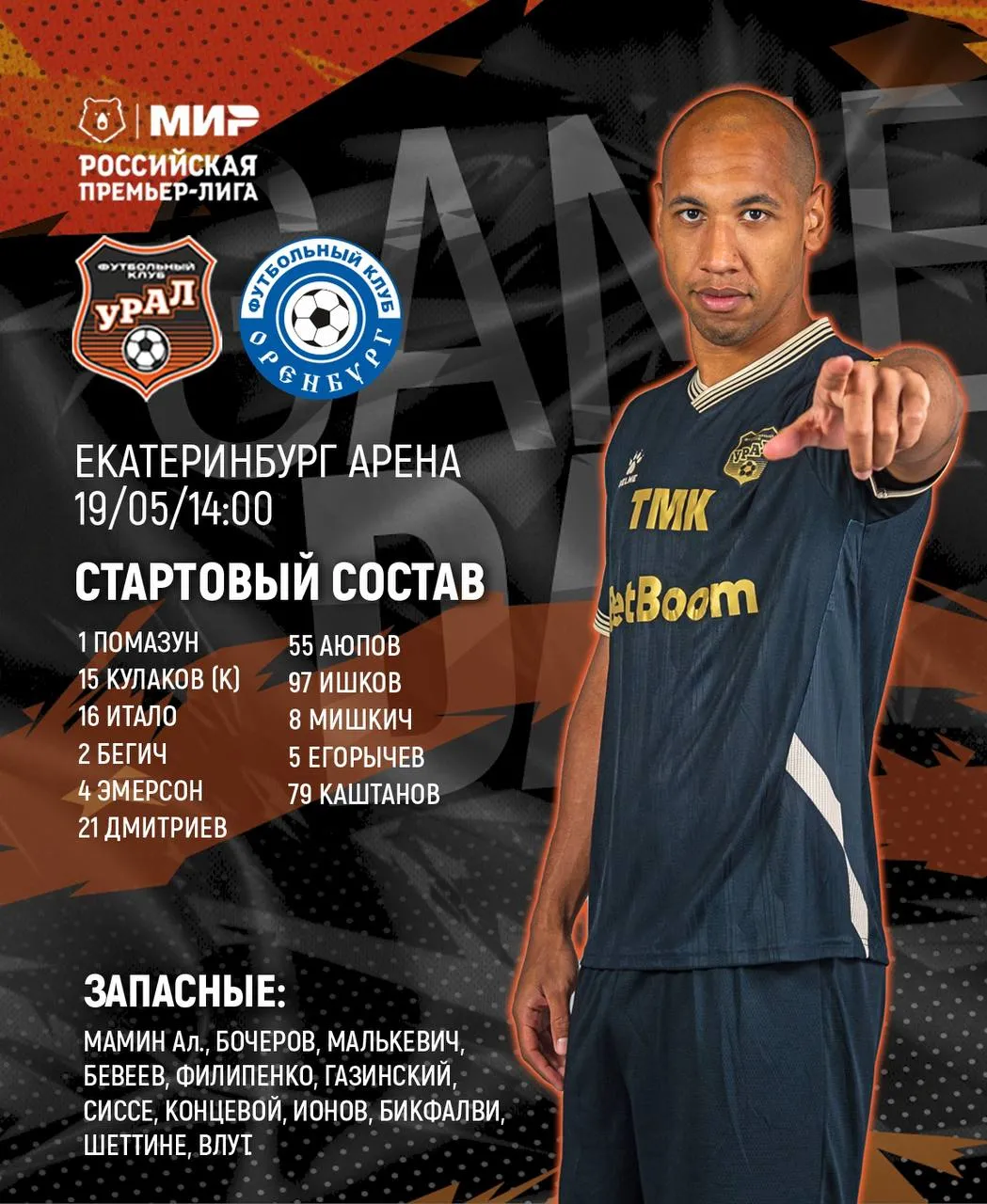 Стартовый состав «Урала»