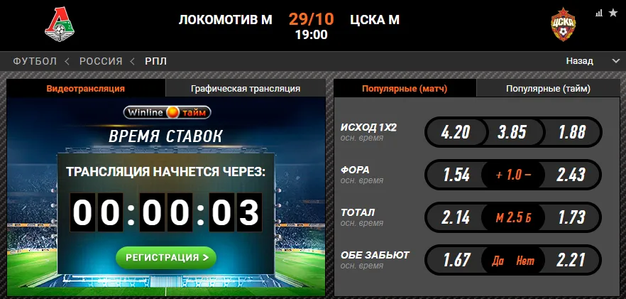 Винлайн «Локомотив» – ЦСКА