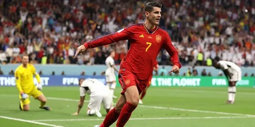 Мората стал первым испанцем, забившим в двух подряд матчах ЧМ после выхода на замену
