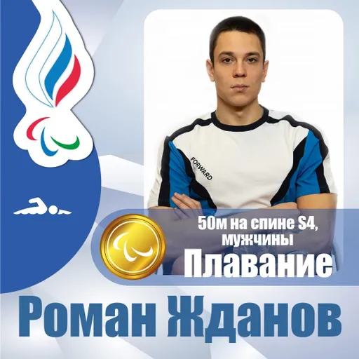Роман Жданов завоевал третью золотую медаль на Паралимпиаде в Токио
