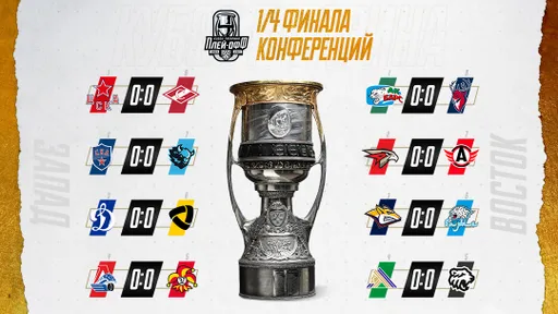 Определились все пары первого раунда Кубка Гагарина