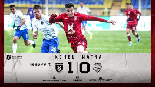 «Рубин» — «Сочи» — 1:0: видеообзор домашней победы команды Слуцкого