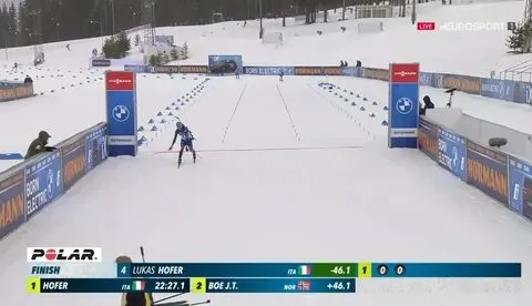 Хофер выиграл спринт на этапе Кубка мира в Эстерсунде, Гараничев – 11-й