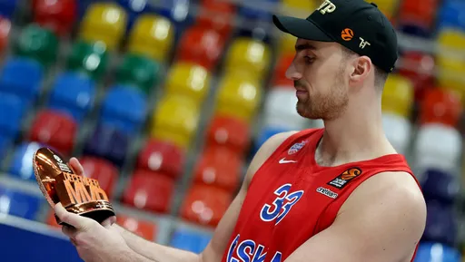 Центровой форвард ЦСКА Милутинов стал MVP 23-го тура регулярного чемпионата Евролиги