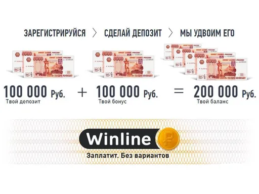 До 100 000 рублей на первый депозит от Winline