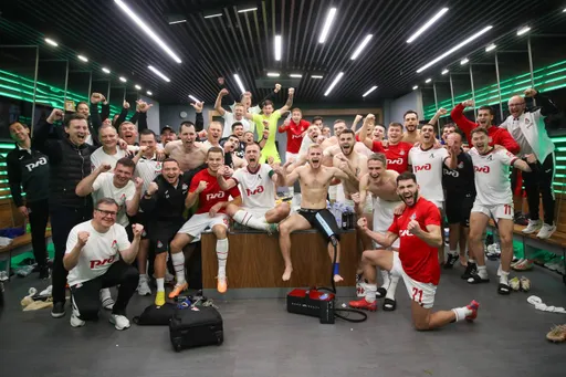 «Локомотив» опубликовал фотографию из раздевалки после победы над «Зенитом»