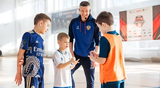 Экс-игрок ЦСКА Алдонин провёл тренировку для молодых спортсменов в Дубне