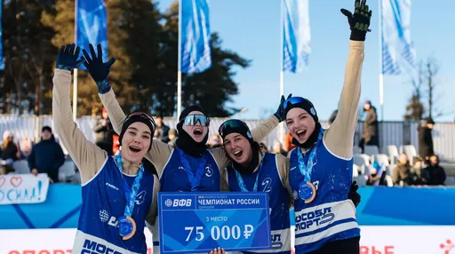 В Подмосковье завершился этап чемпионата России по волейболу на снегу