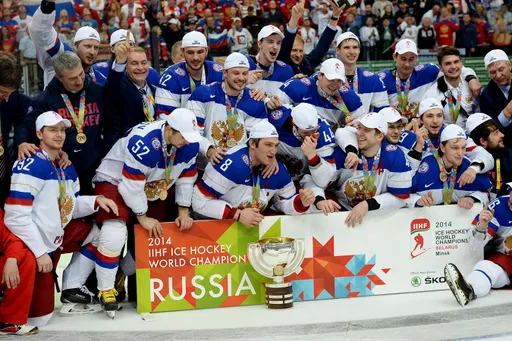 Сборная России по хоккею осталась на третьем месте в рейтинге IIHF