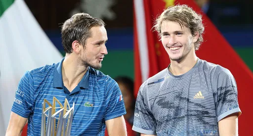 Eurosport: соперничество Медведева и Зверева стало лучшим в 2023 году
