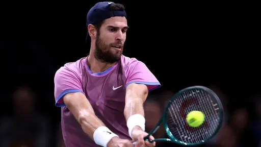 Хачанов выиграл третий сет в матче против американца Басаваредди на US Open-2025