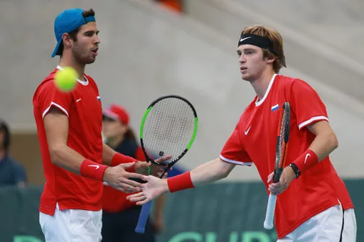 Хачанов и Рублёв пробились в полуфинал парного разряда турнира ATP в Мадриде