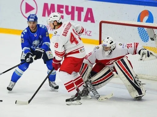 «Спартак» обыграл «Барыс» в матче FONBET КХЛ со счётом 5:3